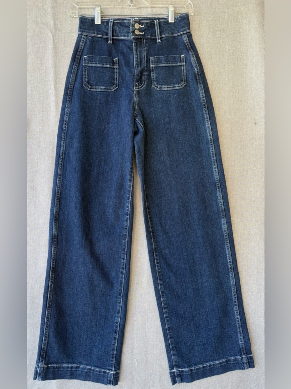 Old Navy Navy High-Rise Wide Leg Jeans sky wide leg